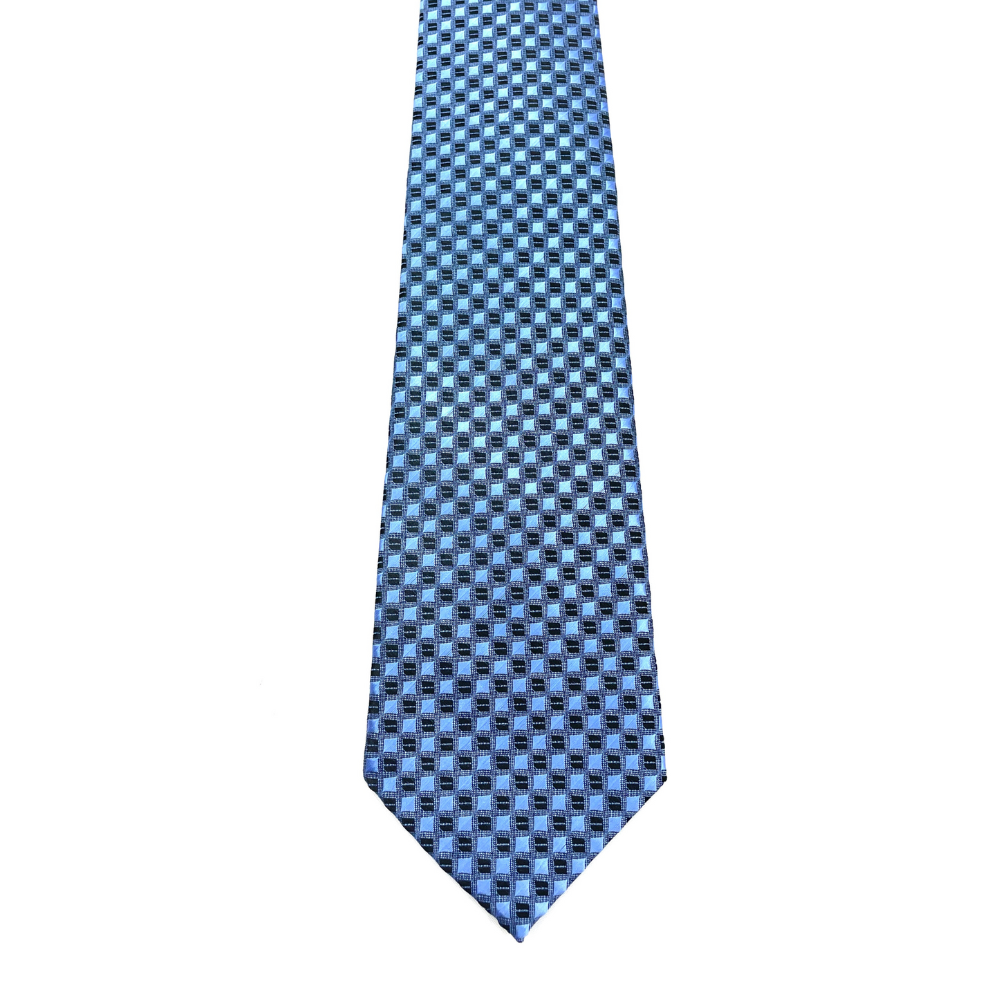 Cravatta Fantasia Verde con Quadretti 8 cm