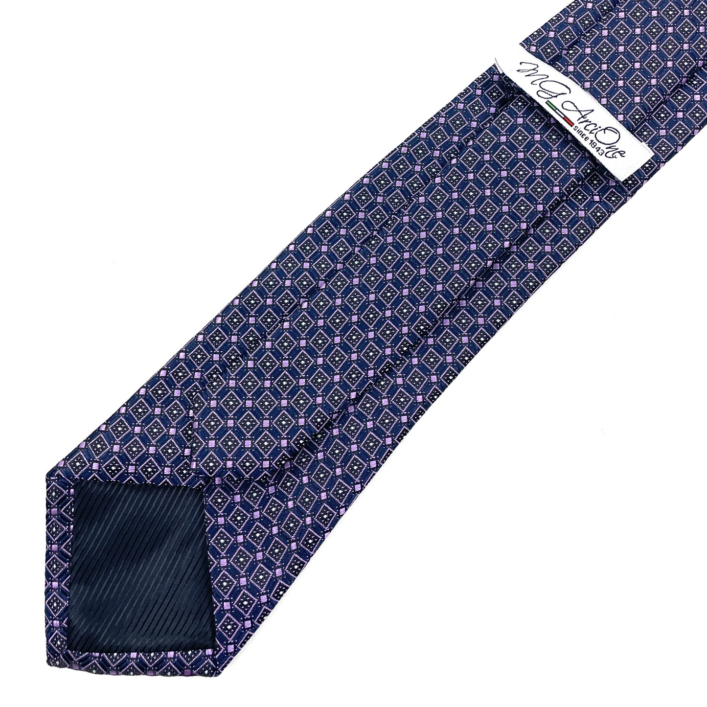 Cravatta Fantasia Verde con Quadretti 8 cm