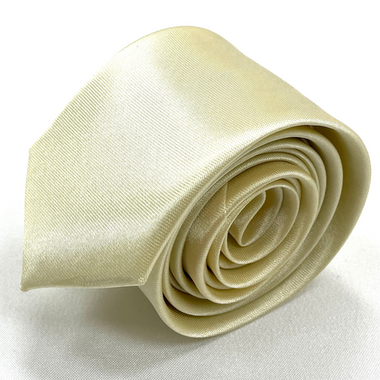 Cravatta Raso Lucido Sabbia 5cm