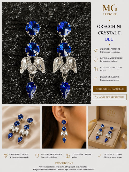 Orecchini Angel Blu