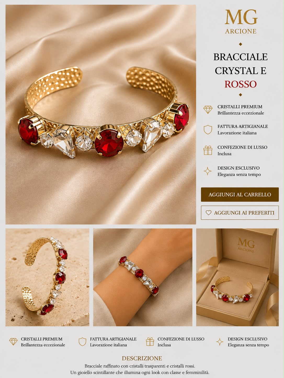 Bracciale Angel Rosso