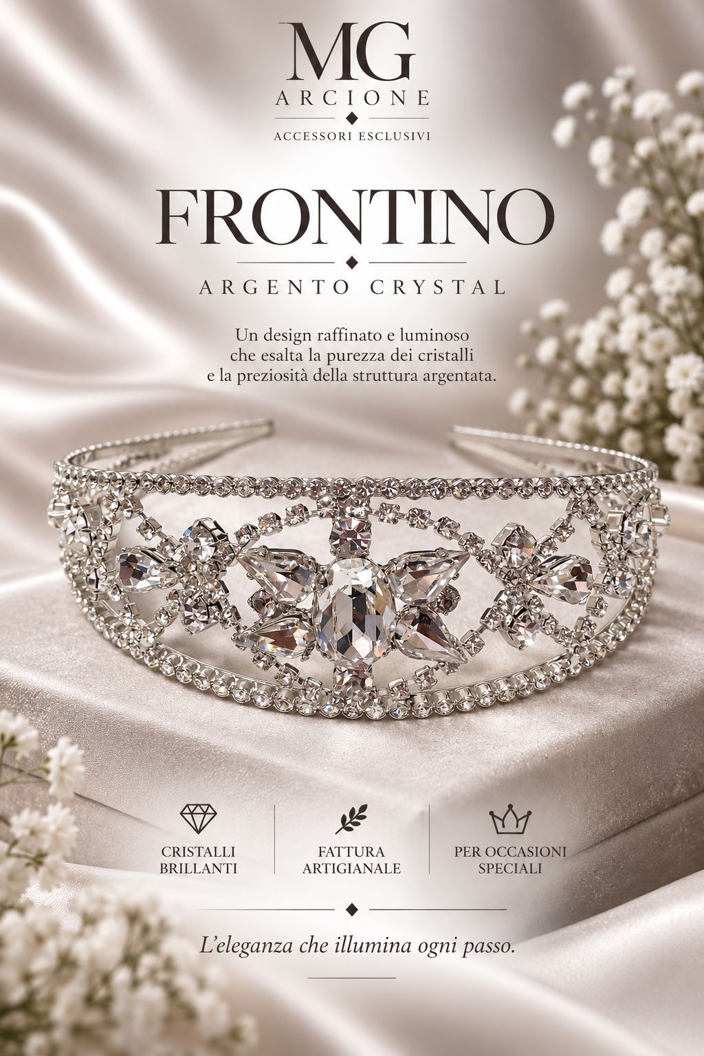 Frontino Argento Crystal Asteria