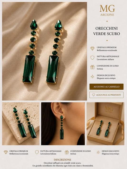Orecchini Nisida Verde