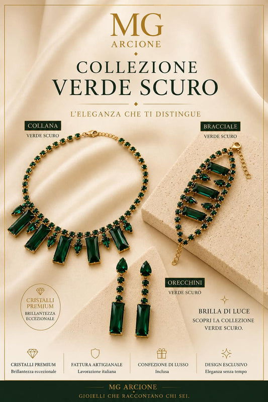 Completo Gioielli Nisida Verde Scuro