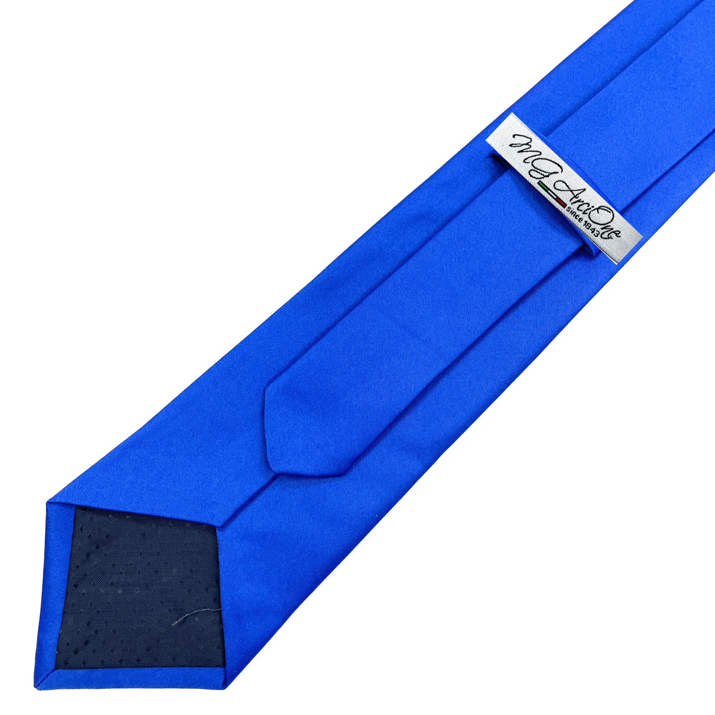 Cravatta Raso Opaco Blu 8cm