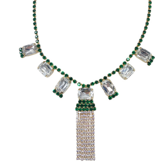 Collier Ischia Crystal e Verde Scuro