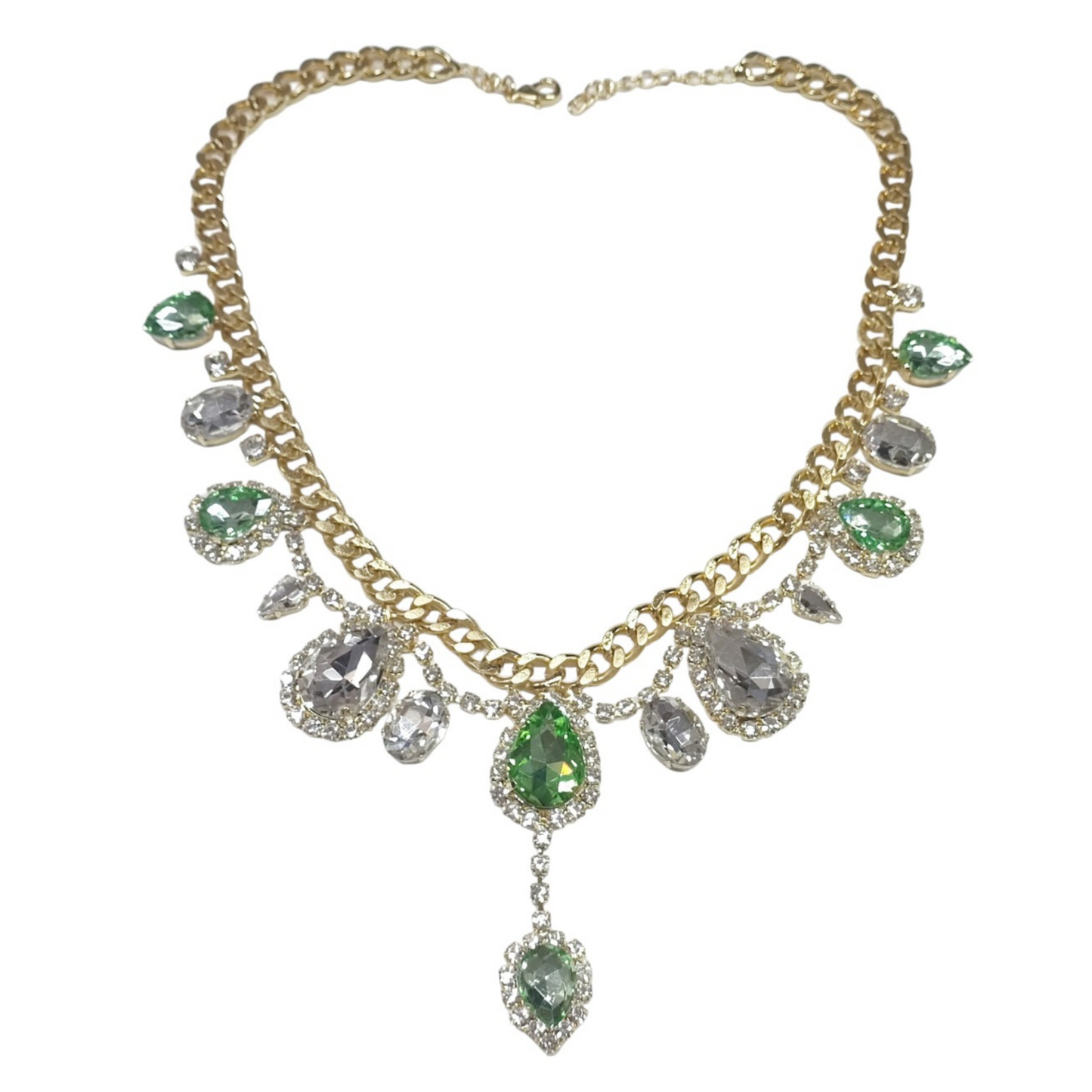 Collier Vietri Crystal Verde e Oro