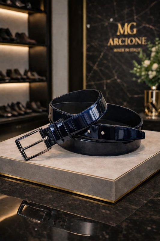 Cintura Vernice Blu