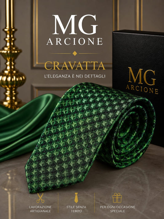 Cravatta Fantasia con Quadretti 8 cm