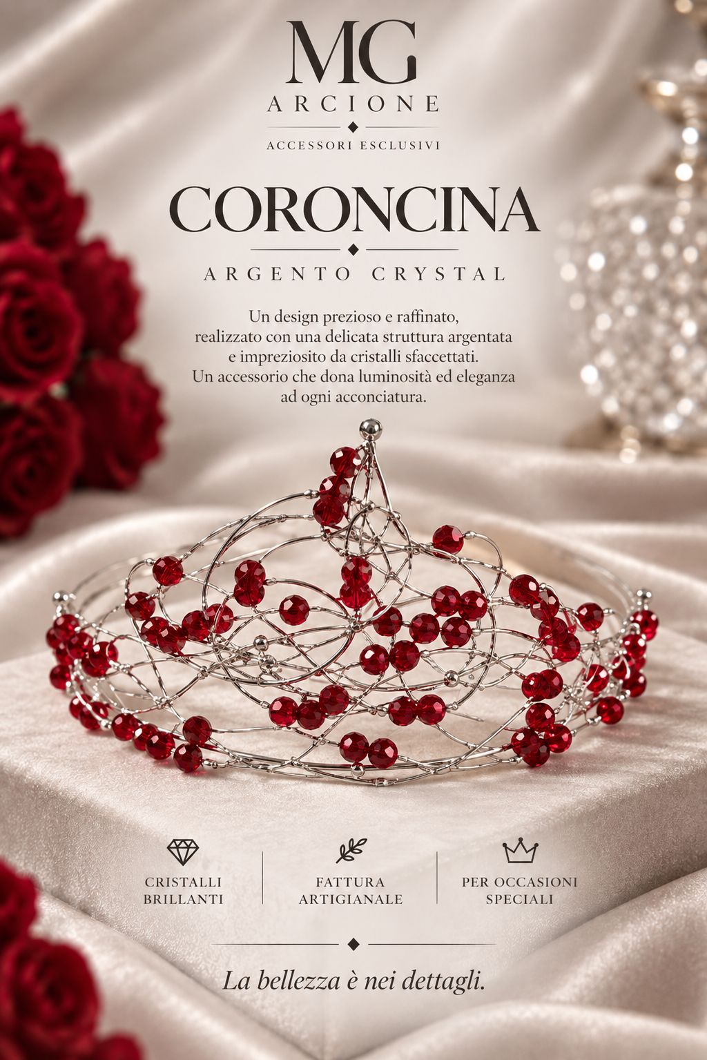 Coroncina Argento Fiamma