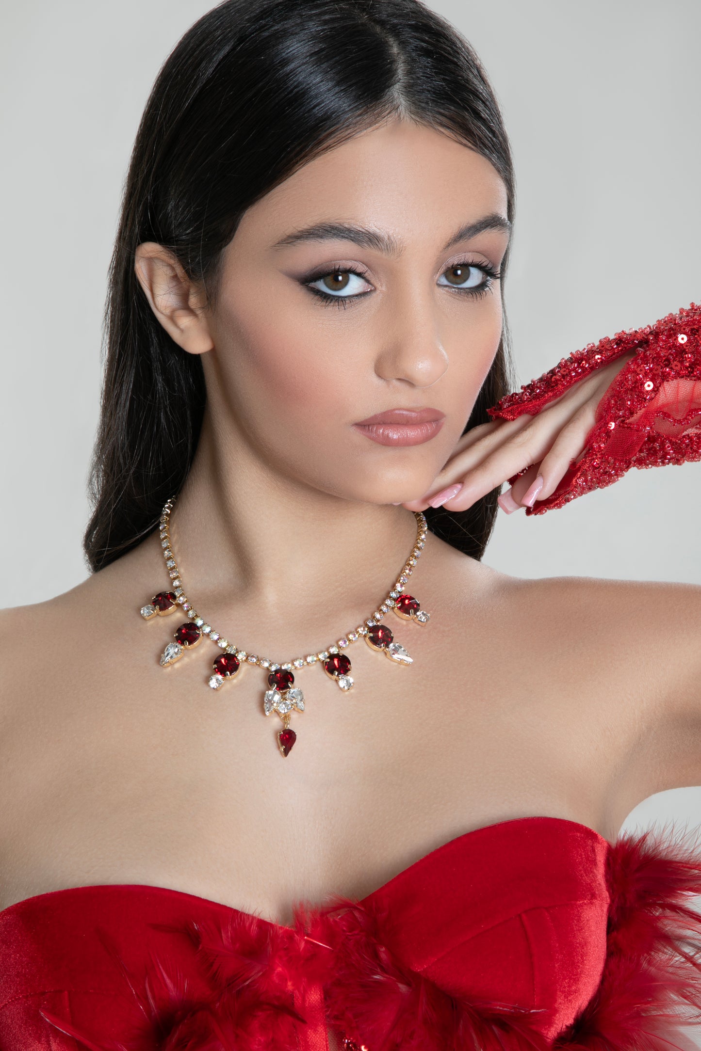 Collier Angel Rosso